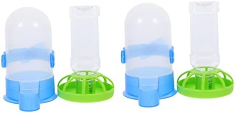  Birdseed 8 Pcs Proof Plastic Bunny Cup Parrot Lovebirds Drinking Birds Fountain Dog Farm Food Wild Bottle Bowl Dispenser For Garden Waterer Cat Parrots Feeder Tray Squirrel-