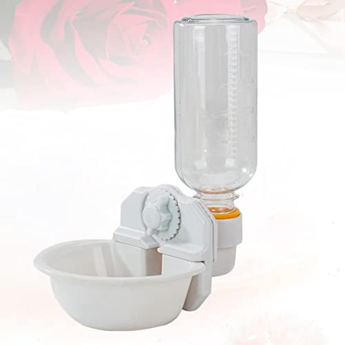  2pcs Pigeon Food Elevated Dispenser Water With Feeder Hanging Pigeon, Cat Plastic Bottle Tool Bowl- Cats Supplies Small White Accessories Dogs Dog Bird And Portable For