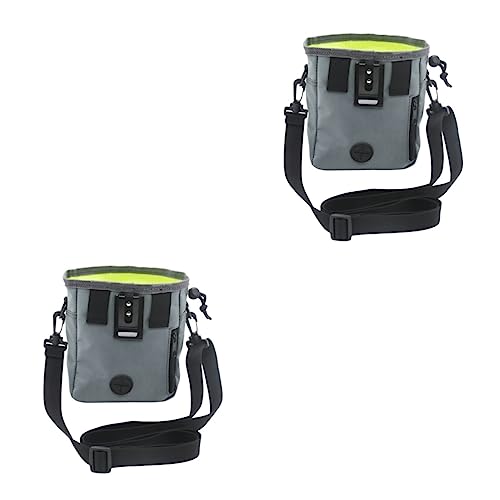  Balacoo Organizer Bags 2 Pcs Food Kitten Waist Outdoor Grey Portable Bag Cat Side Snack For Storage Pet Puppy Style Training Pouch Bags Stylish Multi- Dog Organizer Pouch