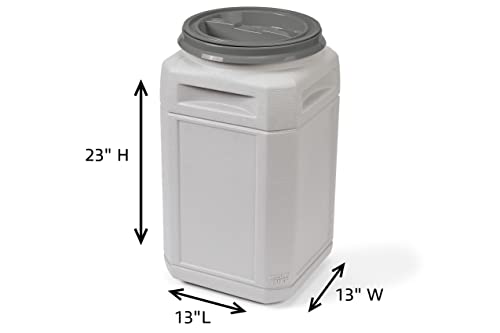  Mighty Tuff 13 Gallon/up To 54 Pound Pet Food Storage Container With Airtight Lid And Built-In Handles For Easy Transport, Made For Durable And Versatile Storage