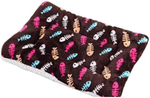  SENERY Bone Fish Deer Design Pattern Pet Blanket Thick Soft Flannel Carpet Cute Cat Dog Puppy Mat