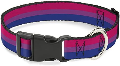  Buckle-Down PC-W30684-M Plastic Clip Collar, Pride, 1" Wide-Fits 11-17" Neck-Medium
