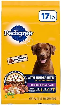  Pedigree Complete Nutrition Adult Dry Dog Food Roasted Chicken, Rice & Vegetable Flavor Dog Kibble, 40 Lb. Bag