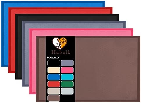  Hubulk Dog Feeding Mat,Silicone Pet Food And Water Bowl Placemat,Dishwasher, High Raised Edge To Prevent Spills,Nonslip Waterproof Tray To Stop Messes On Floor（24"x16"x0.5", Taupe）