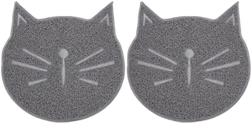  Mipcase Portable Litter Box 2pcs Door Mat Mat, Bathroom, Pads And Debris Mesh, Rubbing Rabbits Cat, Mesh Proof Feeding Catcher Dog Pad Inches Cats Anti-slip Non-slip Cages, Easy Large Cat Litter Mat