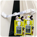  Door Buddy Adjustable Cat Door Latch - Grey 2 Pack. Pet Door Holder To Dog Proof Cat Litter Box & Keep Dog Out Of Cat Food. Simpler Than Cat Gate Or Interior Cat Door. Adjustable Door Strap For Pets