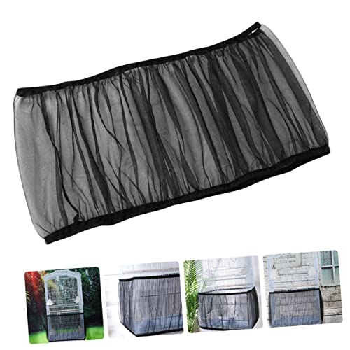  GANAZONO Bird Cage Bird Cage Food Catcher Bird Cage Catcher Mesh Catcher Guard Net Bird Cage Net Cage Net Cover Cage Apron Xuan Feng Black Mesh Gauze Budgie Cage Cover Birdcage Guard