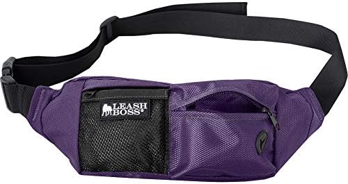  Leashboss Dog Treat Pouch For Training | Training Treat Pouches For Pet Training | Treat Bag For Dog Training | Portable Kibble Snack Container For Pets | Fanny Pack Waist Belt Transport On The Go