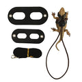  XxiaoTHAWxe Pet Leash Traction Rope, Adjustable Reptile Leash Bearded Dragon Lizard Harness Wing Traction Rope Set For Walking Training Running - Black Without Wing