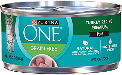  Purina ONE Natural, High Protein Wet Cat Food Variety Pack, True Instinct Turkey, Chicken & Tuna Recipes - (2 Packs Of 12) 3 Oz. Cans