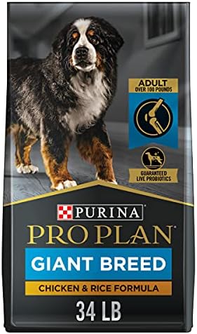  Purina Pro Plan High Protein, Digestive Health Large Breed Dry Dog Food, Chicken And Rice Formula - 47 Lb. Bag