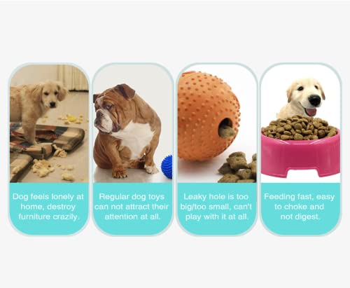  BIAVSI Dog Treat Puzzle Toys - Improve Intelligence Pet Toys Interactive, Slow Food Increase Vitality Dog Food Toy, Dog Toy Feeder, Suitable For All Small Breeds Of Dogs And Cats