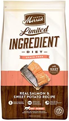  Merrick Limited Ingredient Diet Grain Free Dry Dog Food Real Lamb & Sweet Potato Recipe - 4 Lb. Bag