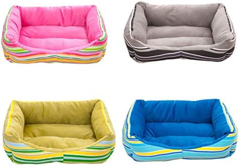  SENERY Winter Striped Beds For Large Dogs Washable Pet House Soft Warm Dog Mats Pad Merry Christmas Decor