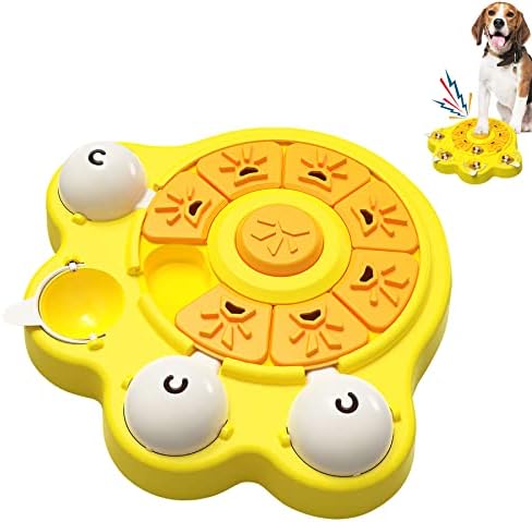  Kubatis Dog Rotating Puzzle Toys Level 3 2 1, Dog Treat Puzzle Slow Feeder, Interactive Enrichment Toys For Large/Medium/Small, Dog Food Dispenser For Boredom And Mental Stimulation.(Dark Blue)