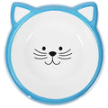  POPETPOP Ceramic Dishes For Dog And Cat Food And Water,Cartoon Print Bowl,Easy To Wash