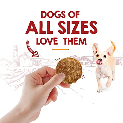  Riley's Waffles Chicken Chips For Dogs With Turmeric, USA Sourced Chicken Dog Treats - Limited Ingredient Healthy Treats, Dehydrated Jerky Dog Treats