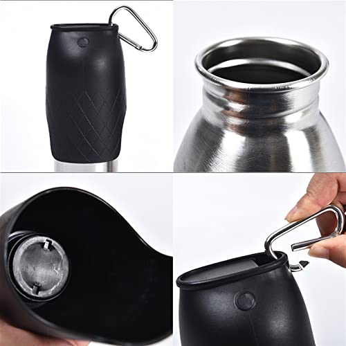  AACARB Cat Water Dispenser, Stainless Steel Water Dispenser Travel Pet Cat Portable Water Bottle Outdoor Walking Drinking Fountain For Small Large Dog (Size : 750ml)