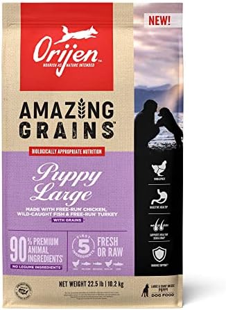  ORIJEN Puppy Dry Dog Food, Grain Free Dry Dog Food For Puppies, Fresh Or Raw Ingredients, 4.5lb