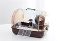  ASDNN Portable Hamster Cage,Portable Hamster Small Room,Comfortable,Beautiful And Warm Villa,with Roller Water Bottle Small Room, Portable (Coffee)