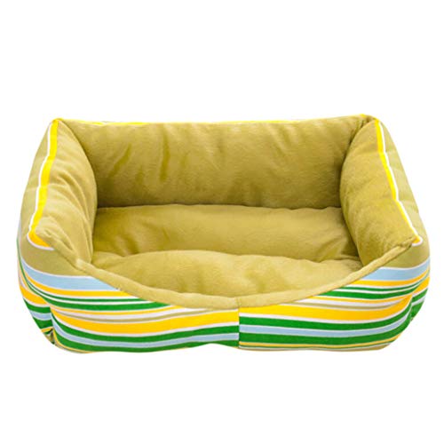  SENERY Winter Striped Beds For Large Dogs Washable Pet House Soft Warm Dog Mats Pad Merry Christmas Decor