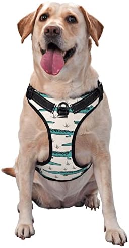 Dog Harness No Pull Walking Pet Harness With Leash, Bagel Food Funny Pattern Adjustable Reflective Oxford Vest With Easy Control Front Clip For Pet Dogs Outdoor