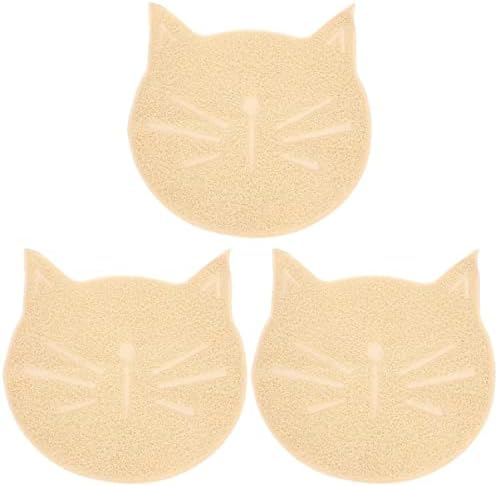  Mipcase Portable Litter Box 2pcs Door Mat Mat, Bathroom, Pads And Debris Mesh, Rubbing Rabbits Cat, Mesh Proof Feeding Catcher Dog Pad Inches Cats Anti-slip Non-slip Cages, Easy Large Cat Litter Mat