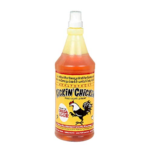  Healthy Coat Kickin Chicken Feed Supplement, Quart, For Better Plumage, Eggs, Immune System, And Attitude