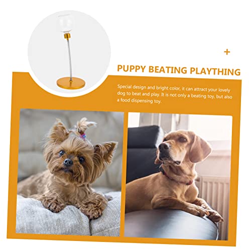 POPETPOP 2pcs Slow Food Ball Automatic Pet Feeders Dog Food Automatic Feeder Puppy Dog Dog Training Exercise Slow Feed Bowl Puppy Dog Treat Dog Treats Dispensing Ball Yellow