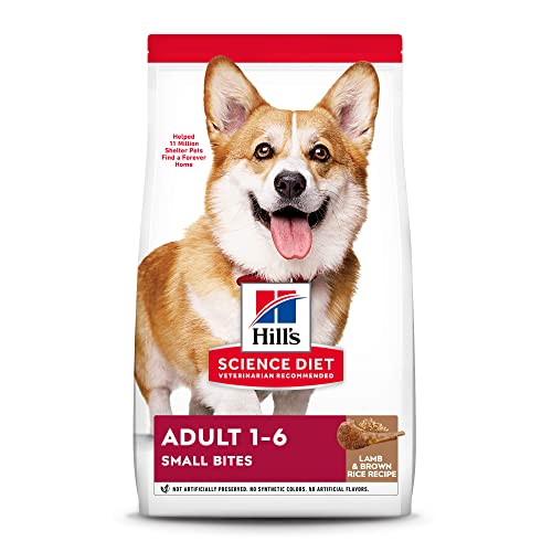  Hill's Science Diet Dry Dog Food, Adult, Small Bites, Lamb Meal & Brown Rice Recipe, 33 Lb. Bag