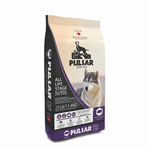  HORIZON PET NUTRITION Pulsar Grain Free, Non GMO, Meat Dense All Life Stage Dry Dog Food, 25 Lb