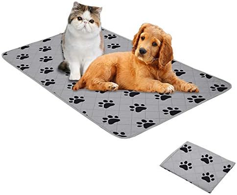  SPXTEX Dog Crate Pads Dog Pee Pads Rugs Washable Dog Pads, Non Slip Puppy Pee Pads For Small Dogs, Waterproof Pet Pad Rug, Dog Whelping Training Pads For Dogs, 1 Piece, 82" Round