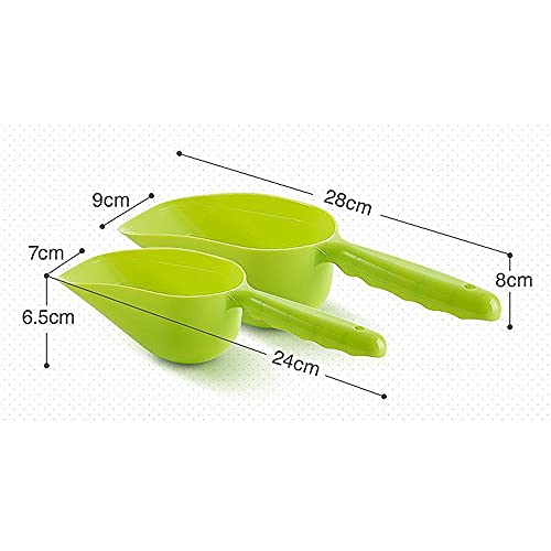  Food Scoop Dog Cat Food Scoop Ice Scoop Flour Scoop Candy Scoops Dry Measuring Cup Plastic Scoop Blue