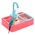  N-brand Bird Feeder Water Parrot Automatic Bathtub Swimming Pool Faucet Bird Cage Summer Bathroom Toys Pet Supplies