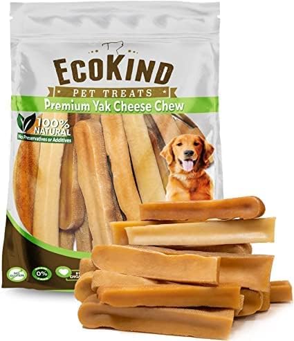  EcoKind Pet Treats Gold Yak Dog Chews | Grade A Quality, Healthy & Safe For Dogs, Odorless, Treat For Dogs, Keeps Dogs Busy & Enjoying, Indoors & Outdoor Use (Small (Pack Of 8))