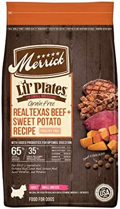  Merrick Lil Plates Grain Free Small Breed Recipe, 4-Pound, Chicken