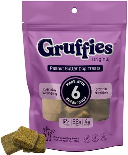  Gruffies Dog Treats - Nutrient-Rich, Guilt-Free Training Treats, Made In The USA, Enriched With Super Foods, Omega 3, Fiber, Protein, Soy-Free, Wheat-Free, Corn-Free Bundle Of 4 (170g Each)