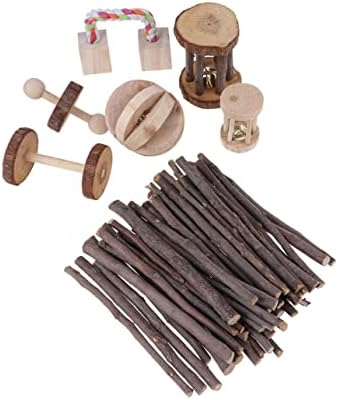  Balacoo 1set Teeth Cleaning Sticks In Wooden Cat Pets Dogs Snacks Stick