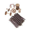  Balacoo 1set Teeth Cleaning Sticks In Wooden Cat Pets Dogs Snacks Stick