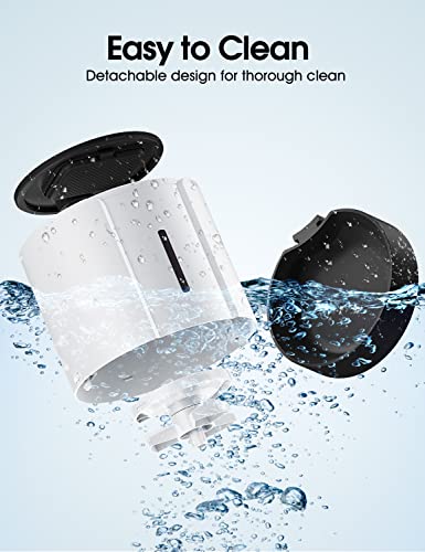  WOPET Timed Automatic Cat Food Dispenser, Automatic Pet Feeder For Cat And Small Medium Dogs, 1-6 Meals Daily With Portion Control, 10s Meal Calls (White + Black)