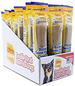 Ultra Chewy Naturals Dog Treats Bone Made In USA Highly Digestible Irresistible Flavors Special Box With Individual Packages (Peanut Butter, 12 Count)