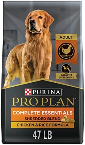  Purina Pro Plan High Protein Dog Food With Probiotics For Dogs, Shredded Blend Chicken & Rice Formula - 35 Lb. Bag