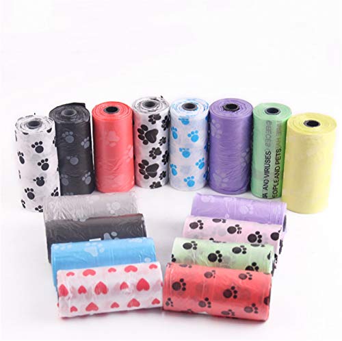  JUNMIN 300 Bags Disposable Dog Cat Garbage Bag Pet Cleaning Supplies (Color : Random)