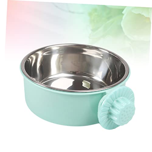  3pcs Stainless Steel Bird Cage Birdcage Moultrie Feeder Bird Dish Feeder Bird Food Bowl Pet Food Bowl Feeding Bowl Pet Bowl Pet Feeding Bowl Pet Feeder Dog Feeding Bowl Green Birds