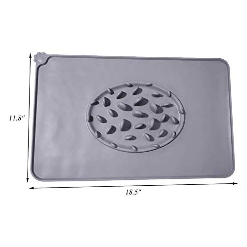  TYUXINSD Beautiful Cat Cushion Silica Gel Waterproof Cat Litter Mat Durable Non Slip Dog Mattress Protect Floor And Carpet Easy Clean Pet Bed Mat For Kittens Pink (Color : Gray)