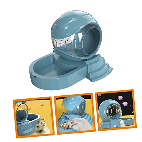  Hohopeti Hamster Feeder Hamster Food Dispenser Guinea Pig Feeder Rat Food Bowl Dog Supplies For Puppies Food Container Squirrel Feeder Hanging Bunny Feeder Household Hamster Feeder Sky-Blue