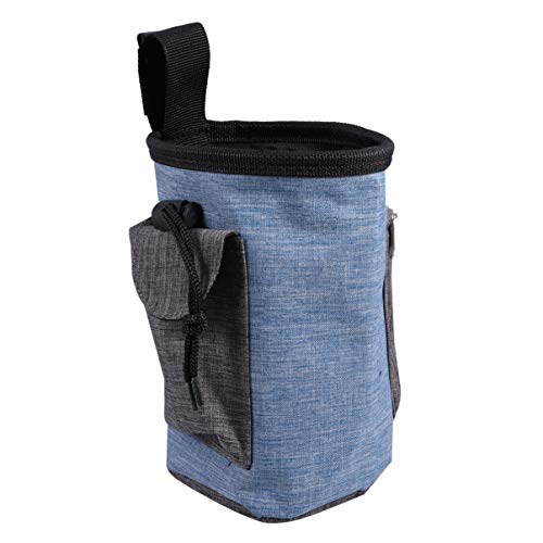  Balacoo Bag Portable Blue Multi-Function Pet Carries Snacks Snack Bag, Treat Accessories Training, Dispenser, And Built-in Outdoor Bag Poop Draw Dog Storage Design Training Toy - Food