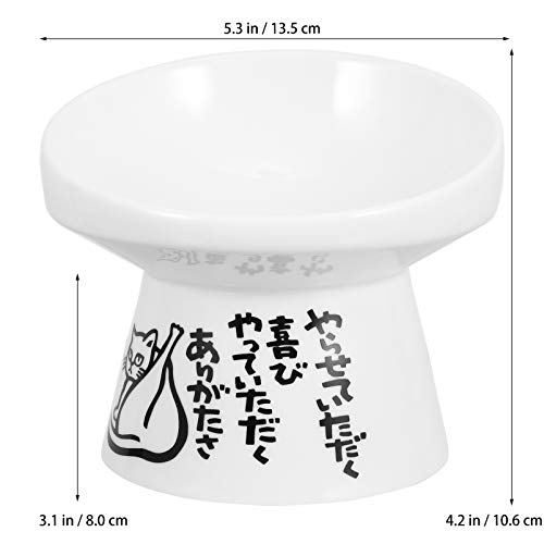  Balacoo Puppy Feeder Puppy Feeder Ceramic Cat Feeding Bowl With Nonslip Bottom Pet Food Water Bowl With Stand For Food Water Dish Ceramic For Cats And Small Dogs Puppy Water Bowl Puppy Water Bowl