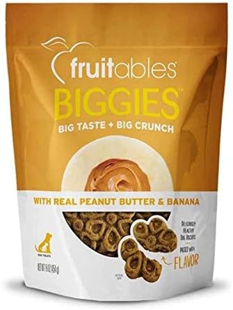  Fruitables Biggies Dog Biscuits – Crunchy Dog Biscuits Made With Pumpkin – Healthy Dog Treats Packed With – Free Of Wheat, Corn And Soy – Pumpkin & Blueberry – 16 Ounces