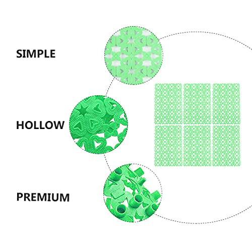  POPETPOP Hamster Accessories Rabbit Cage Mat- Foot Pads Hole Splice Feet Pad Anti- Scratching Water Leak Holder In Cages Dog Cat Rabbit Mats (6pcs Random Color) Green Bedding